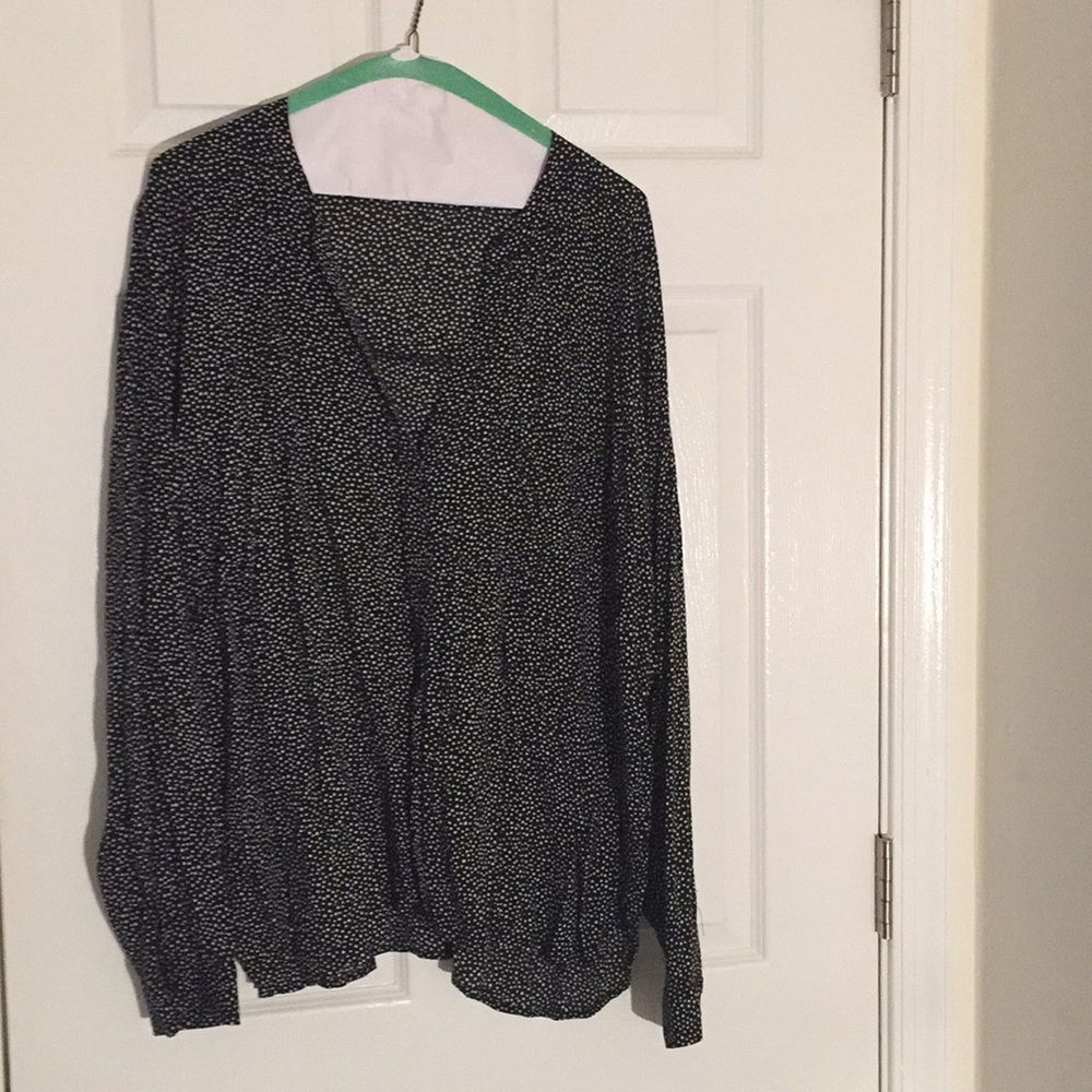 Polka dot women’s button up.